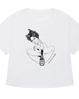 Womens Cropped T Shirt Male Tears