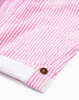 Fuchsia Seersucker Dungarees