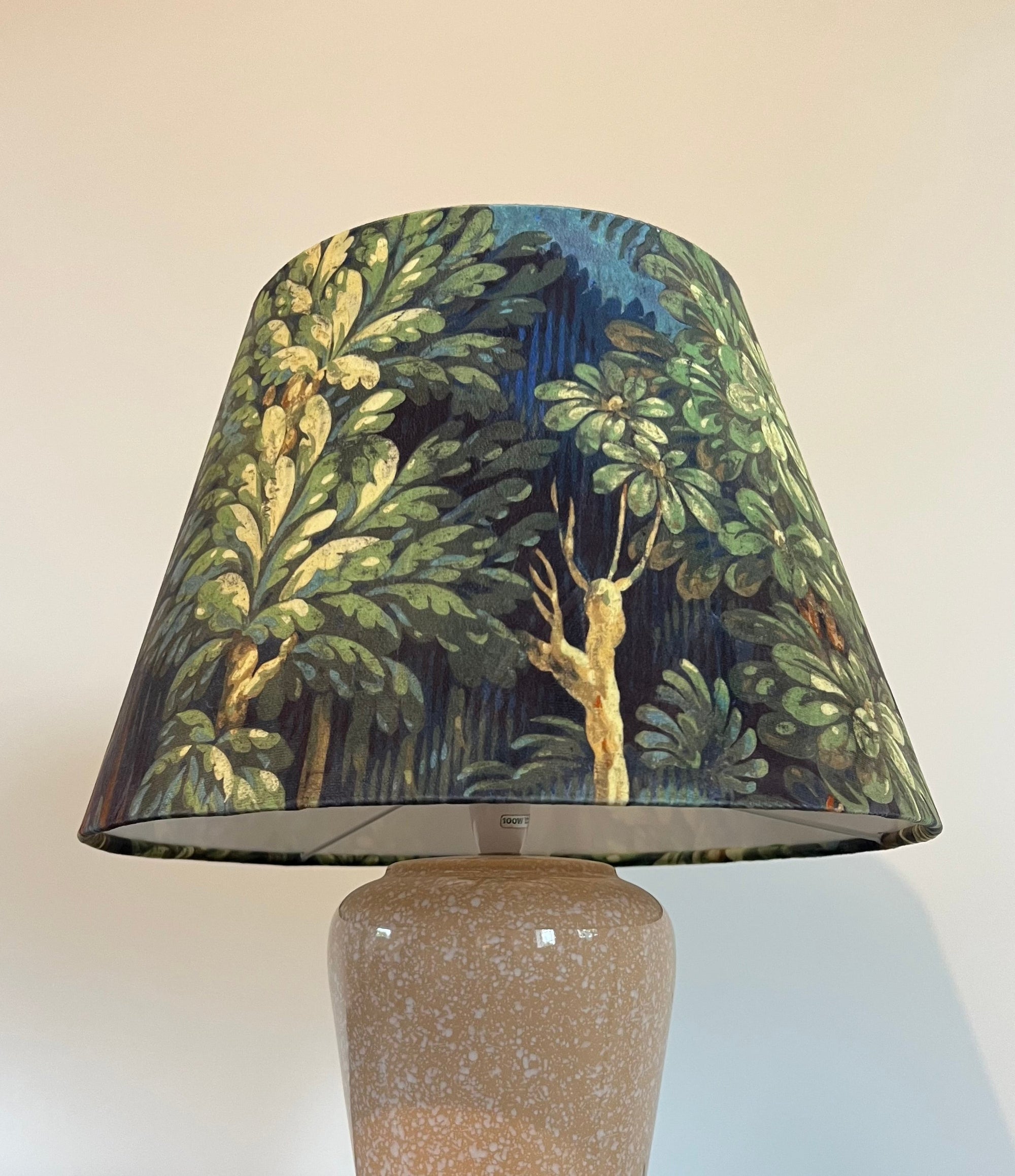Forbidden Forest Velvet Steep Empire Lampshade | Handmade Ceiling Light Shade | UK