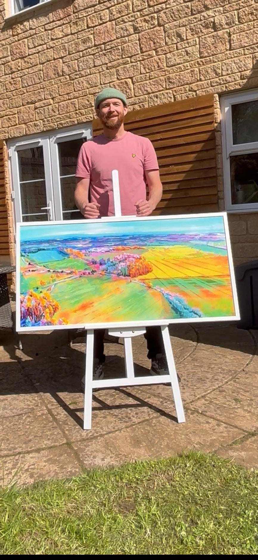 Boxfields at Dawn luxury giclee fine art print, limited edition landscape artwork, Wiltshire countryside, premium cotton rag paper, hand signed by Michael Sutherland Art at brixbailey.com
