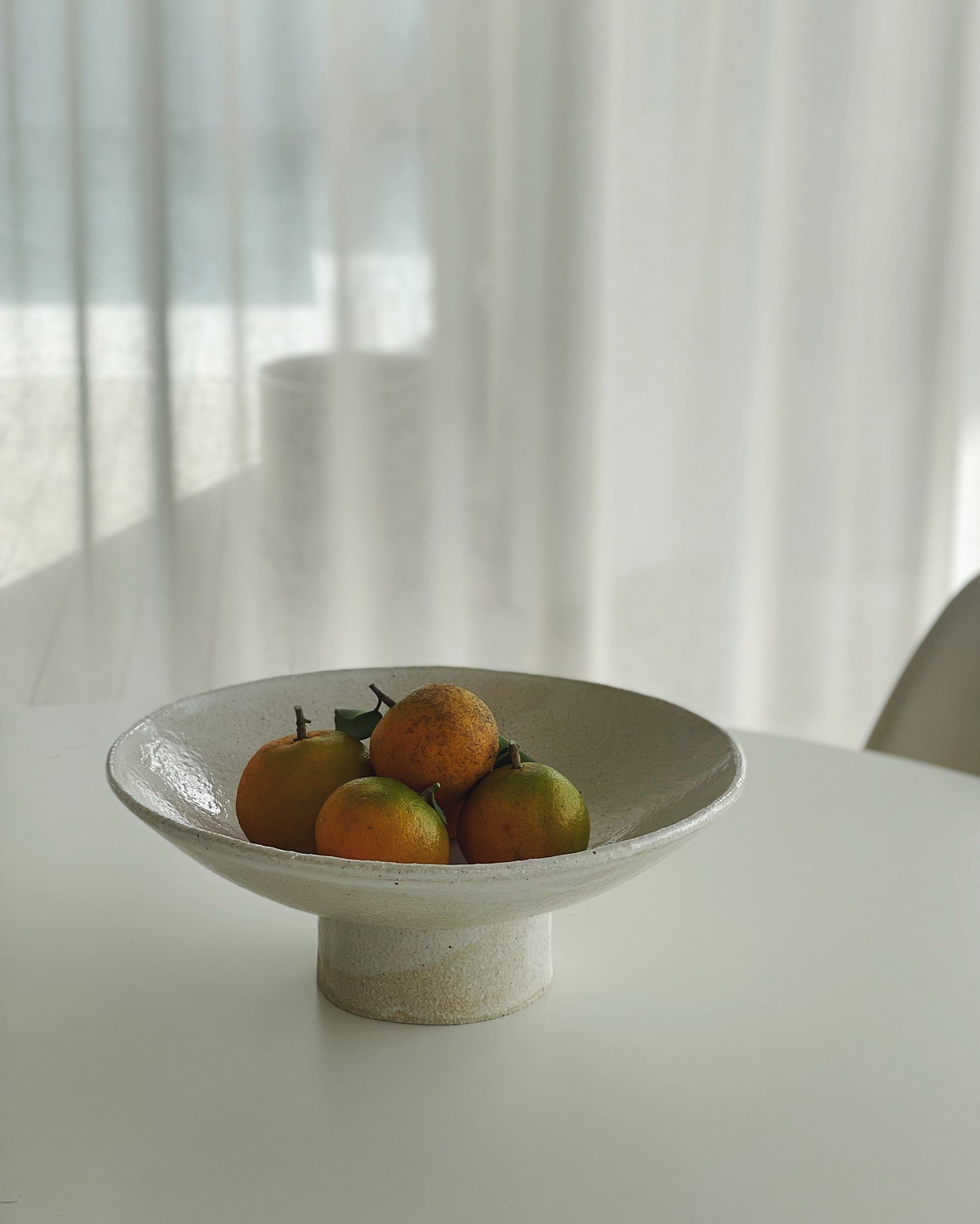 white fountain platter - large