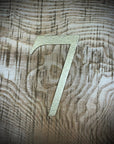 Distressed Gold 5" or 12" Classic Metal Letters, A-Z, 0-9