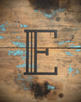 Black 5" or 12" Art Deco Metal Lettering A-Z 0-9