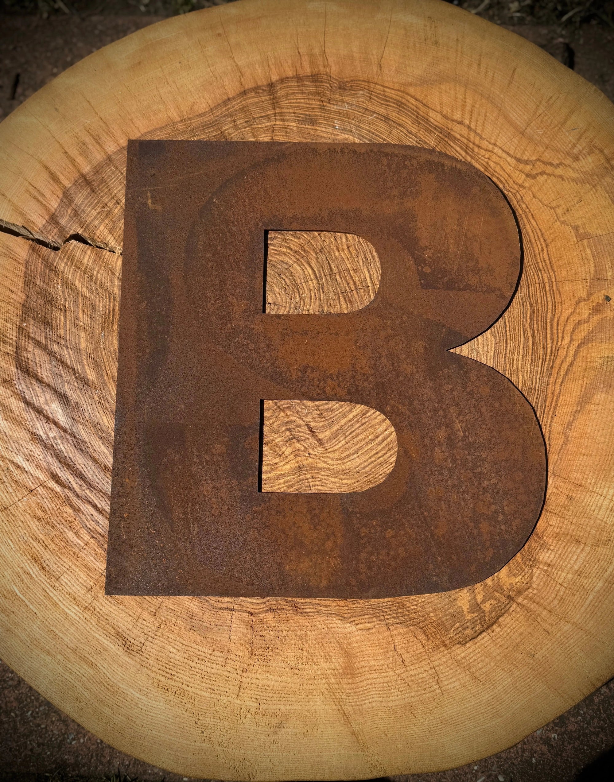 12″ Rusty Fat Font Metal Letters For The Home And Garden A–Z &amp; 0–9