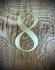 Distressed Gold 5" or 12" Classic Metal Letters, A-Z, 0-9