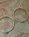 Solstice Hoops – Large - Turquoise