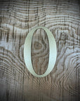 Distressed Gold 5" or 12" Classic Metal Letters, A-Z, 0-9