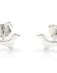 Sterling Silver Dachshund Earrings