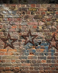 Set of 3 Rusty Metal Stars, Decorations For The Home And Garden.