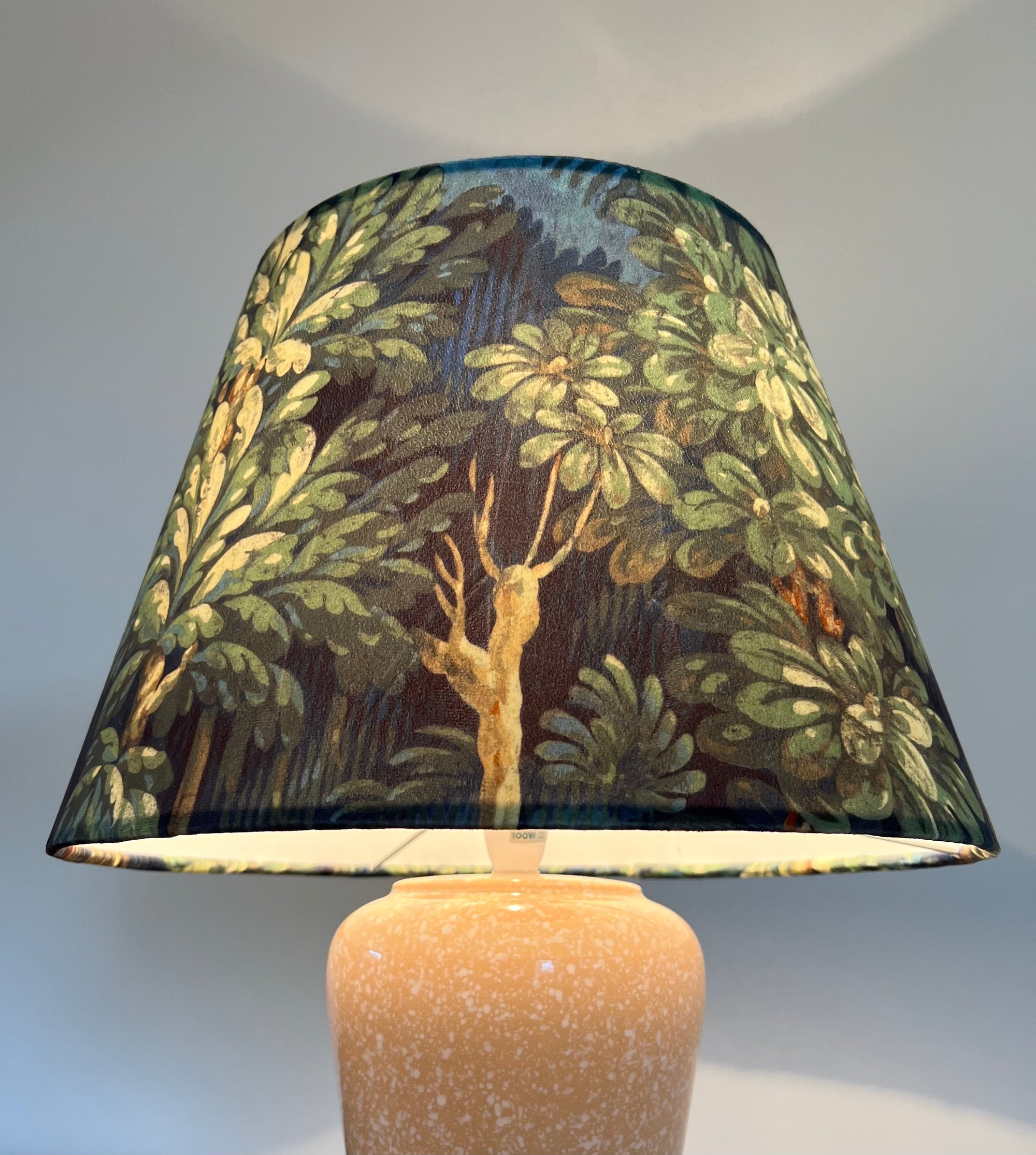 Forbidden Forest Velvet Steep Empire Lampshade | Handmade Ceiling Light Shade | UK