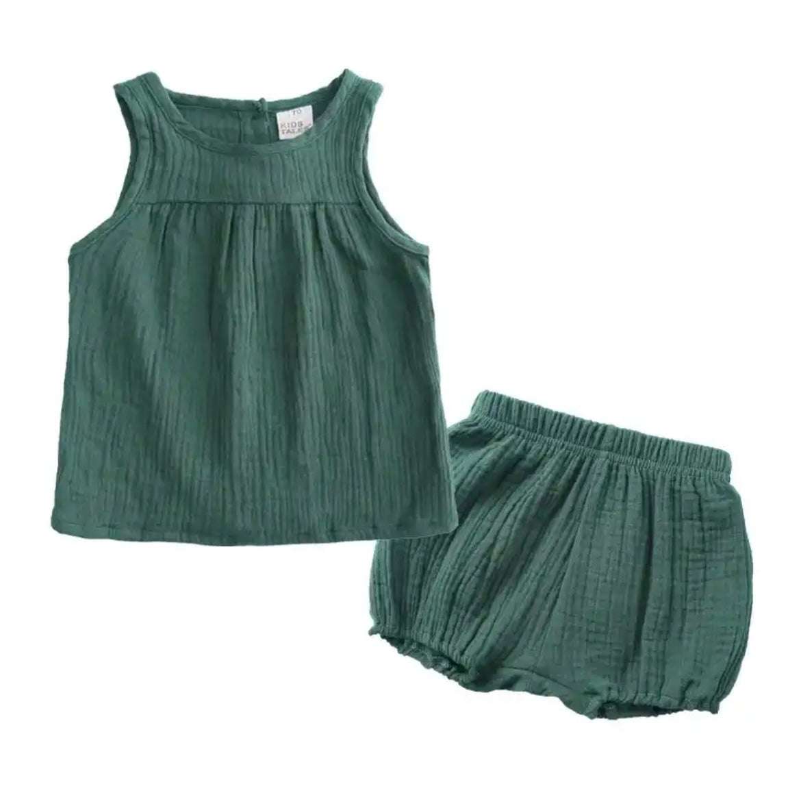 Premium Girls Sleeveless Bloomer Set in 100% Soft Cotton for Comfort and Style by Flossie & George at brixbailey.com