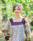 Light Brown Fire Maiden Style Caftan in Fun Leopard Pattern-0