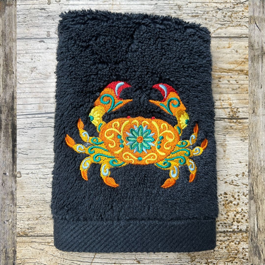 Funky Crab face cloth