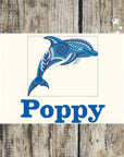 Funky Dolphin Personalised Towels