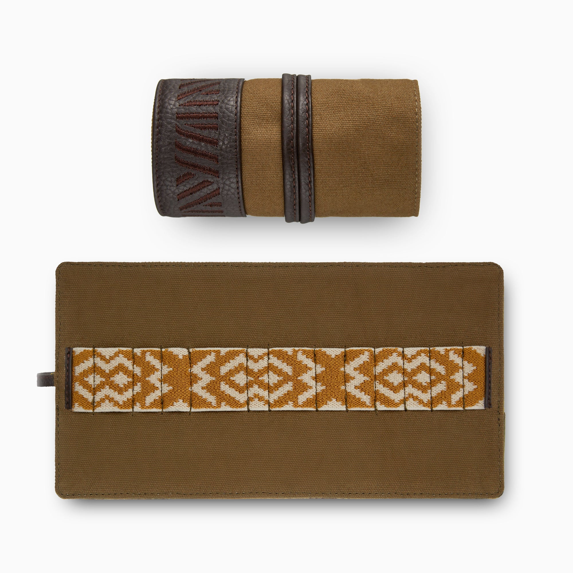 Gaucho Aztec Grooming Roll, Khaki
