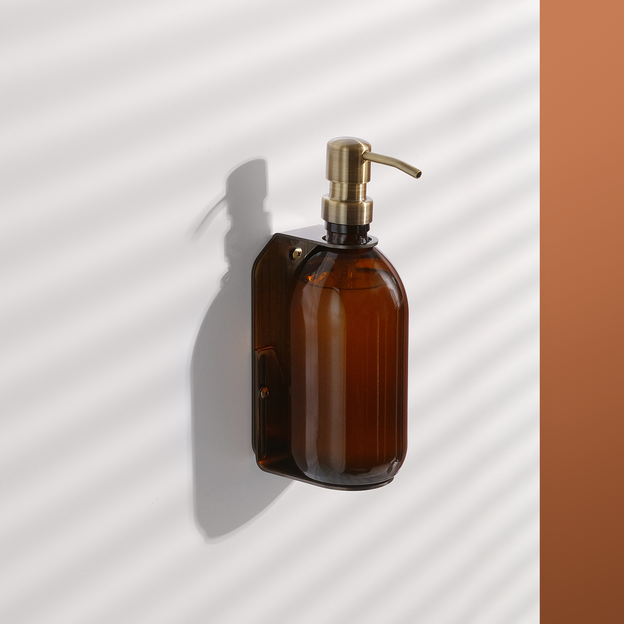 Gold Single Wall Mounted Soap Dispenser-0