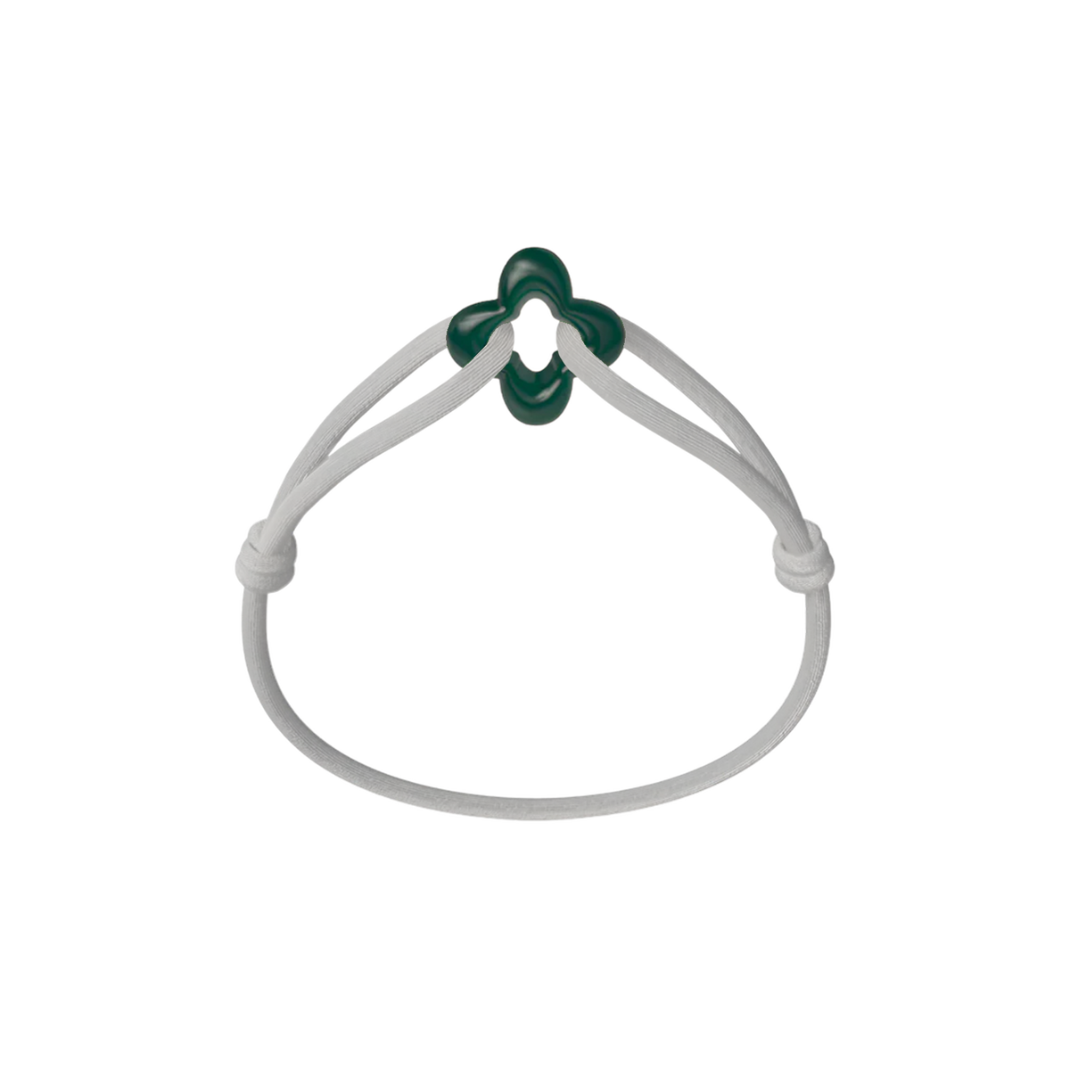 Green Clover Cord Bracelet