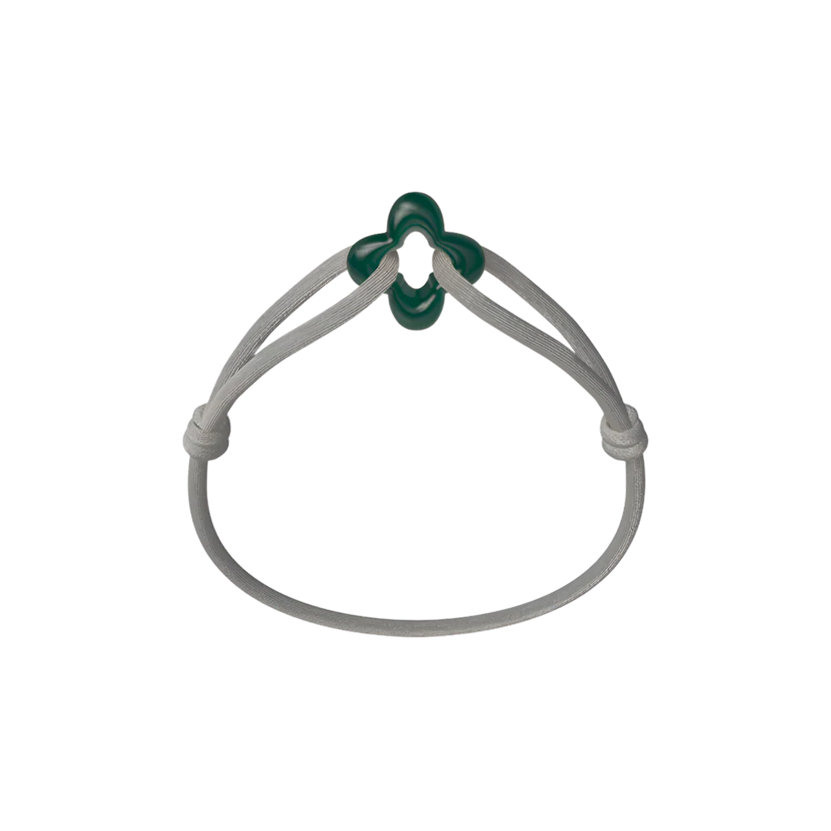 Green Clover Cord Bracelet