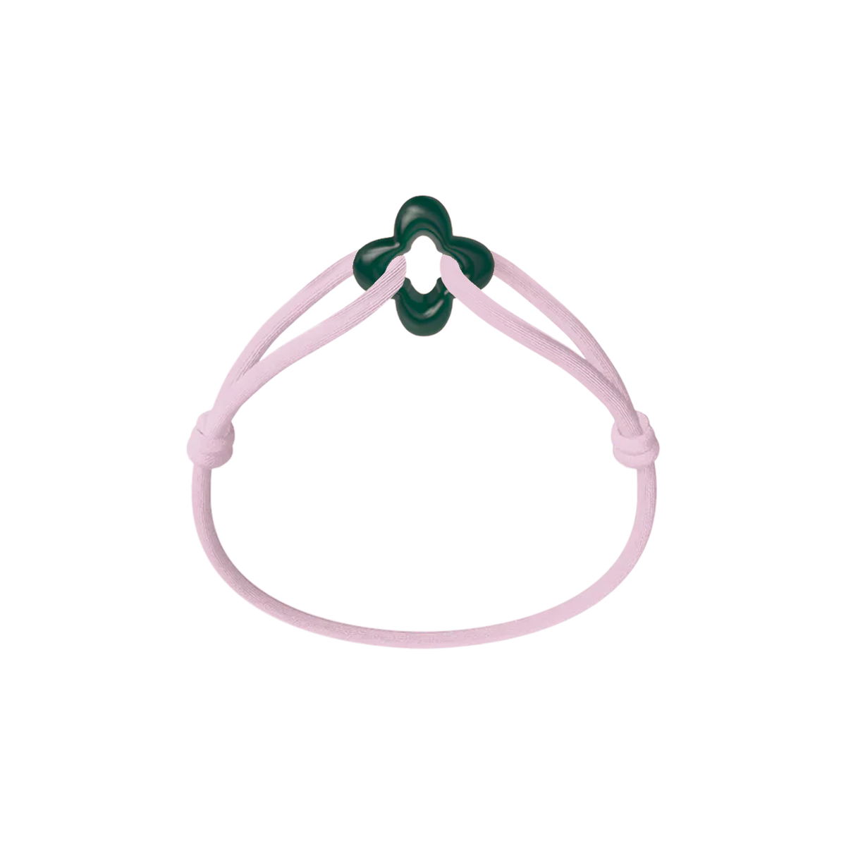 Green Clover Cord Bracelet