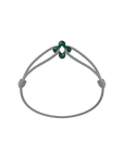 Mini Green Clover Cord Bracelet