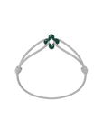 Mini Green Clover Cord Bracelet