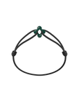 Mini Green Clover Cord Bracelet