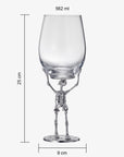 Stemmed Skeleton Wine Glass | SINGLE | 19oz Halloween Skeleton Glasses 10" H, Goth Gifts, Skeleton Gifts, Skeleton Decor, Spooky Wine Gift Set, Perfect for Halloween Themed Parties-2