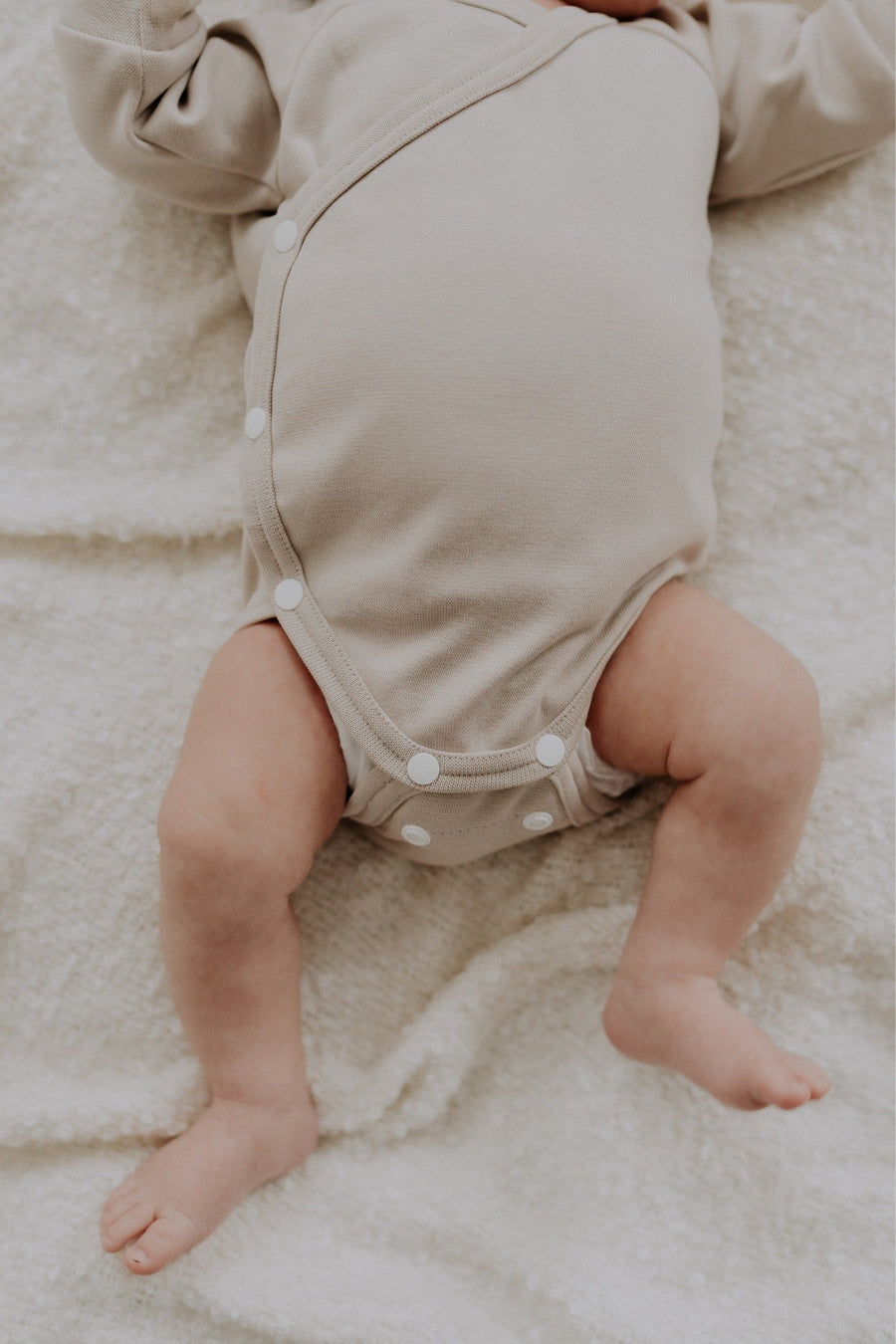 Ribbed Bodysuit with Long Sleeves for Newborn Babies GIA