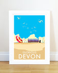 Glorious Devon Vintage Seaside Print
