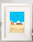 Glorious Devon Vintage Seaside Print