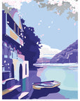 Boathouse Vintage Travel Poster