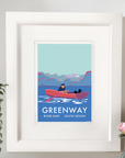 River Dart Fishing Boat Vintage Seaside Print