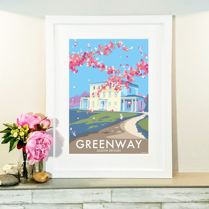 Greenway House Travel Poster Print