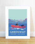 River Dart Fishing Boat Vintage Seaside Print