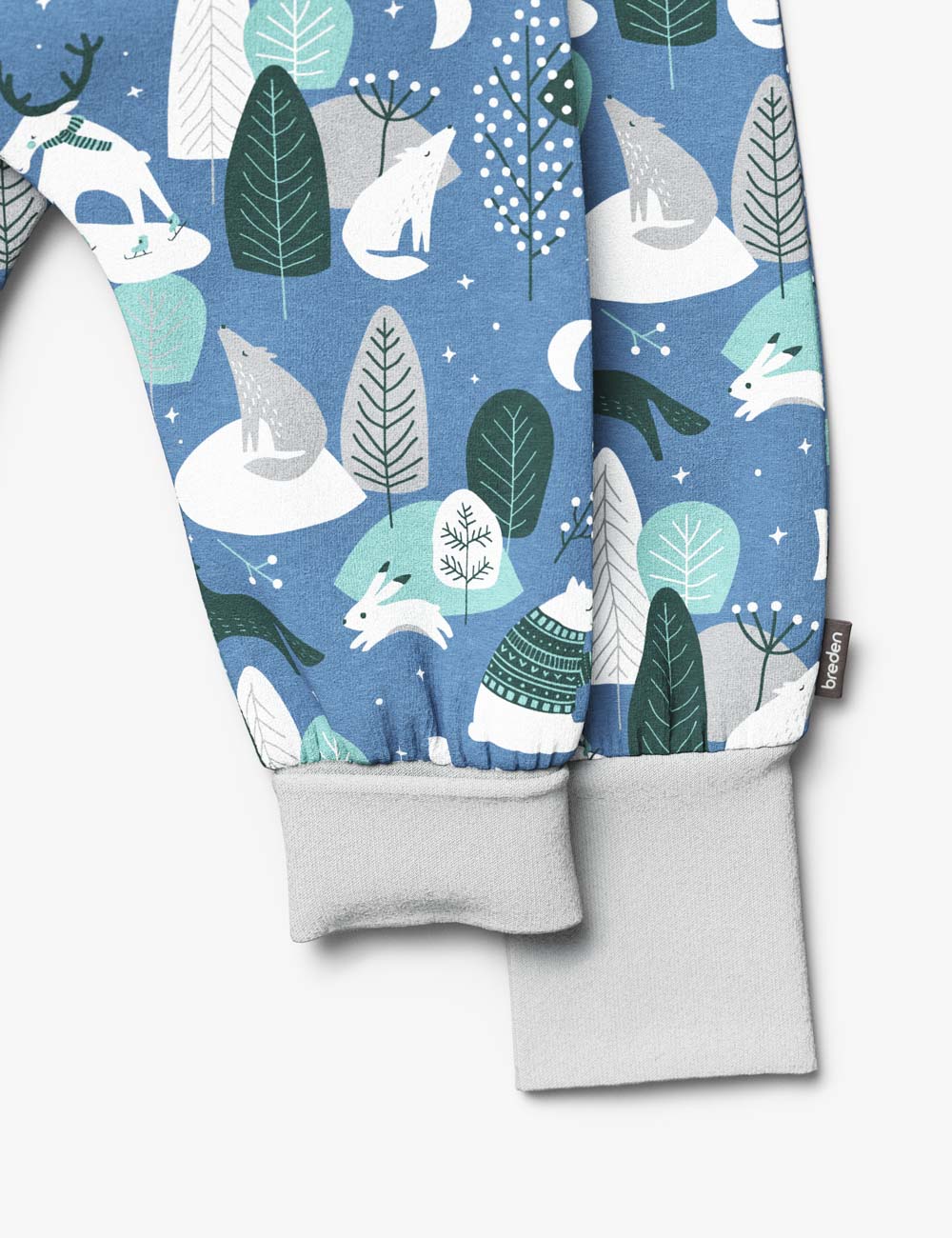 Winter Animals Long Baby Pants