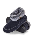 Ossa High Men's Slipper Boot Navy and Grey