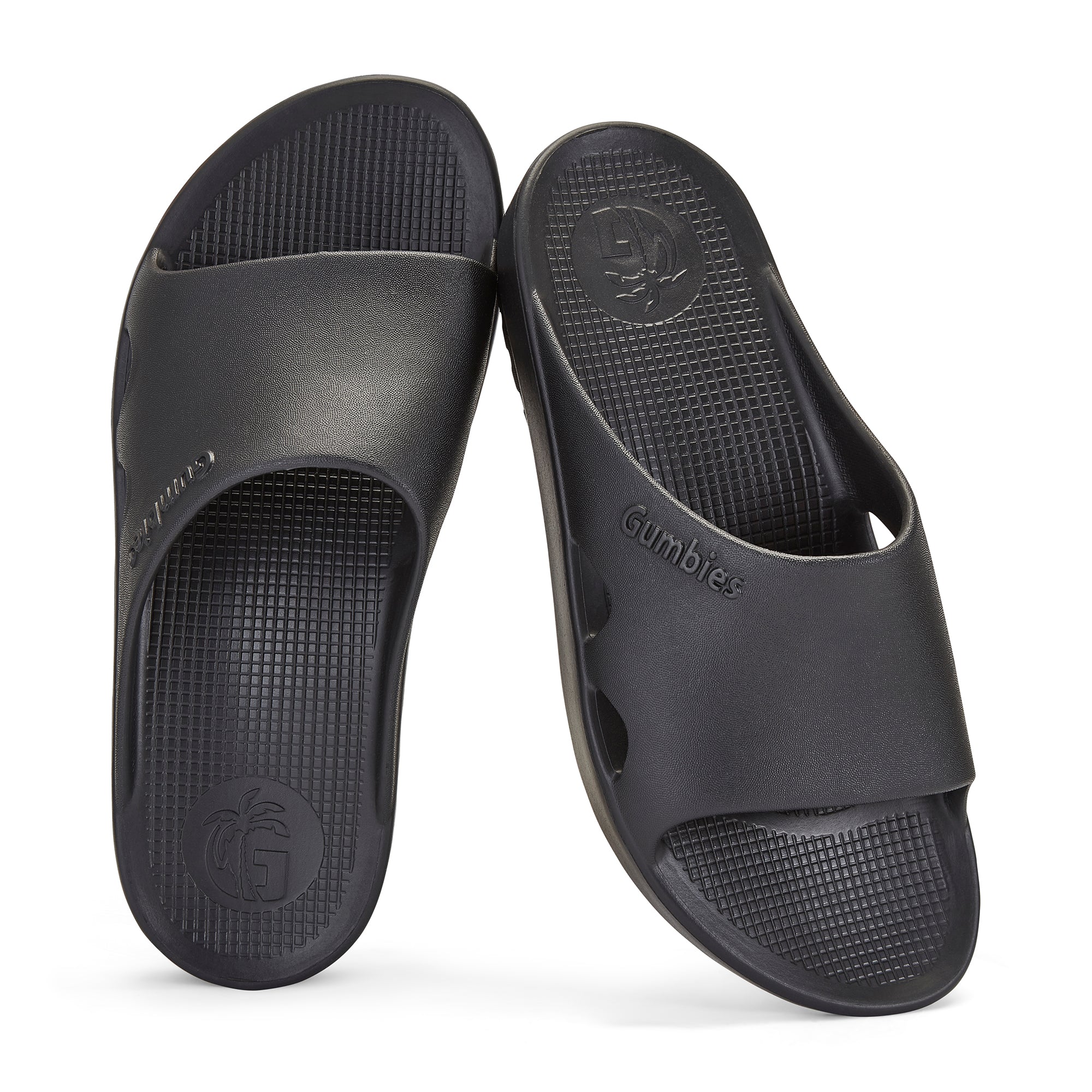 Black Slider Sandals for Men