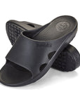 Black Slider Sandals for Men