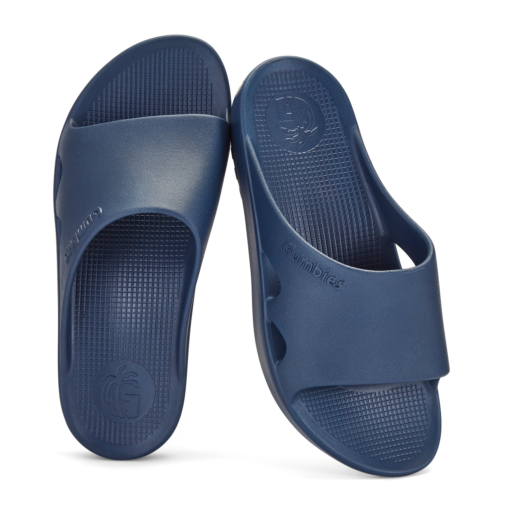 French Navy Slider Sandals for Men
