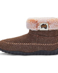 Ossa High Men's Slipper Boot in Chocolate and Cream