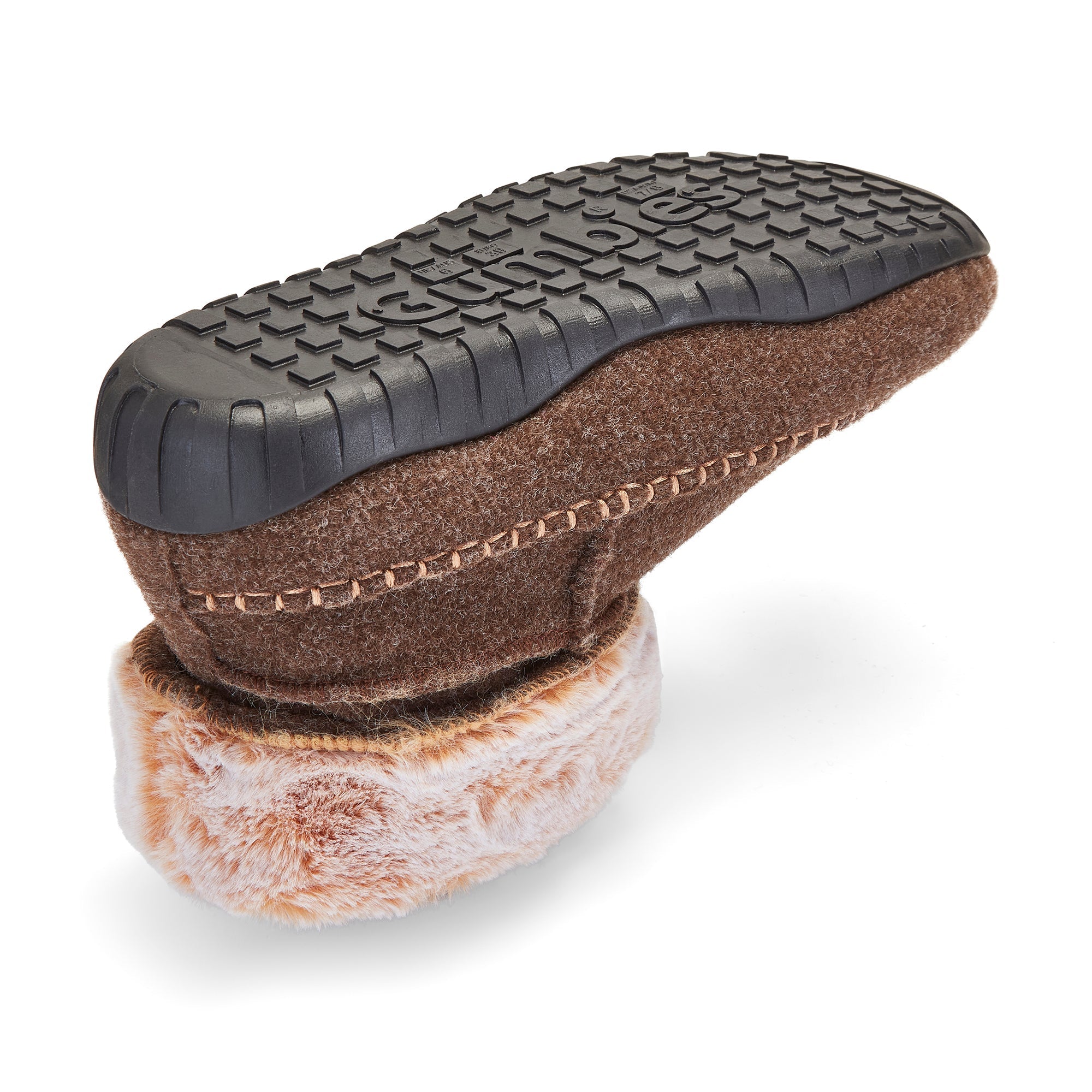 Ossa High Men's Slipper Boot in Chocolate and Cream