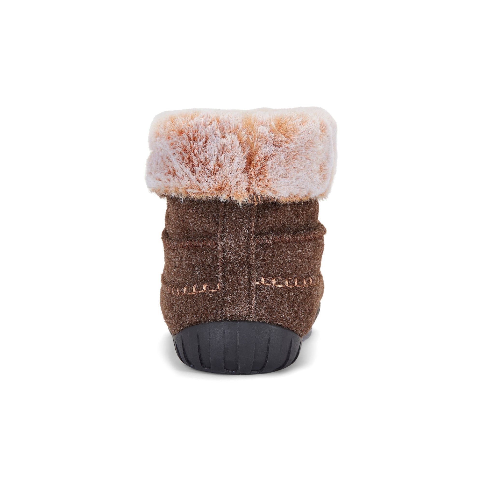 Ossa High Men's Slipper Boot in Chocolate and Cream