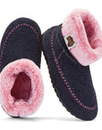 Ossa High Women's Slipper Boot in Navy and Pink
