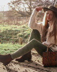 Women's Brown Suede Chelsea Boots, Welted Leather Sole