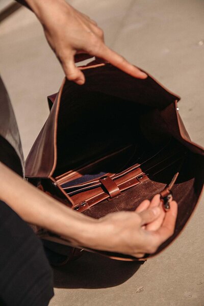 Eco Leather Modular Travel Knapsack - Sustainable Design