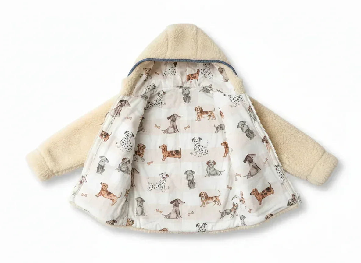 Baby/Kid Virgin Wool Jacket - Blue