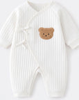 The Teddy Bear Boucle Wrap Baby Grow Romper