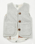 Baby/Kid Virgin Wool Vest - Grey
