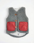 Baby/Kid Virgin Wool Vest - Gray