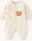 The Teddy Bear Boucle Wrap Baby Grow Romper